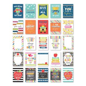 Lunchbox Notes | Set of 25 | School Supplies - Colored